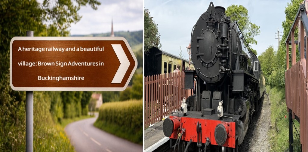 A heritage railway and a beautiful village: Brown Sign Adventures in&nbsp;Buckinghamshire